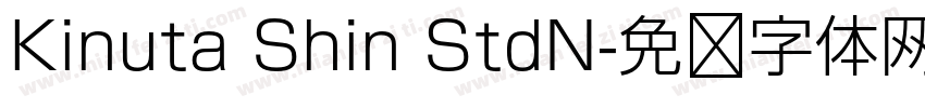 Kinuta Shin StdN字体转换